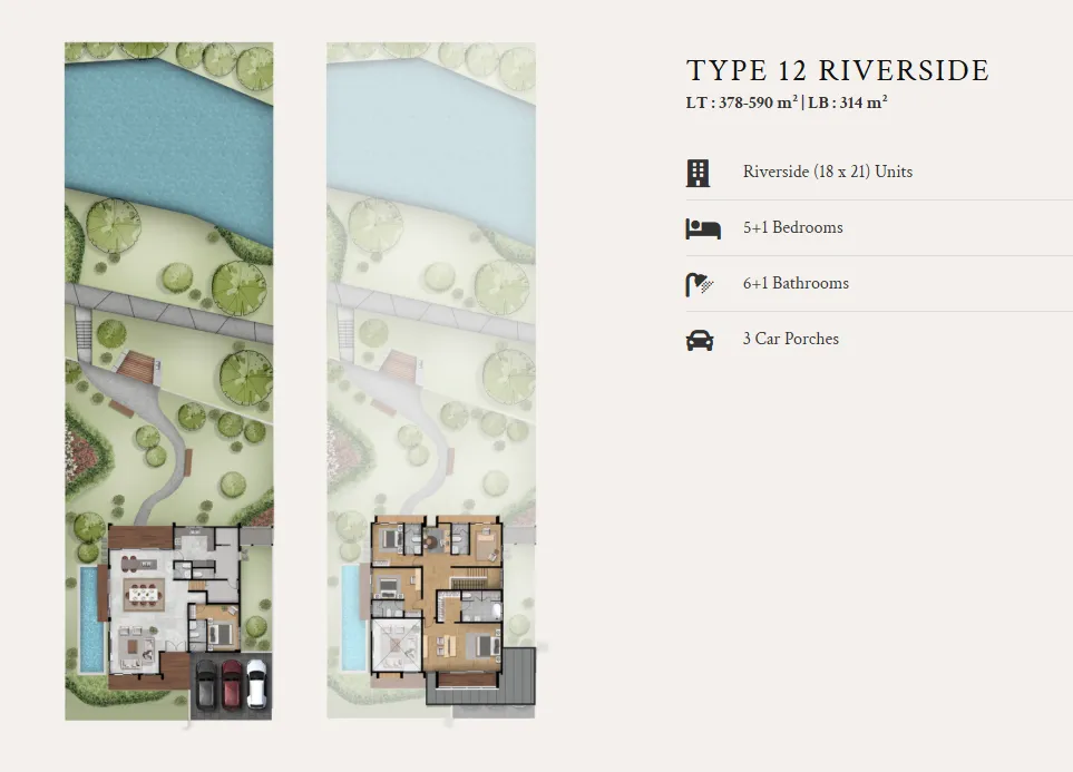 Floor plan for Type 12 Riverside